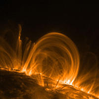 Koronale Loops, Quelle: M. Aschwanden et al. [LMSAL], TRACE, NASA