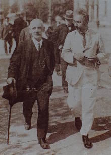 Samuel Oppenheim und Albert Einstein 1926