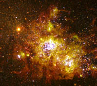 Galaxie NGC 4214 im Sternbild Jagdhund