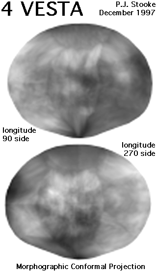 Hubble Aufnahme von Vesta