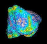 Ein computergeneriertes Bild des Asteroiden Golevka