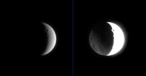 Oberfläche von Dione