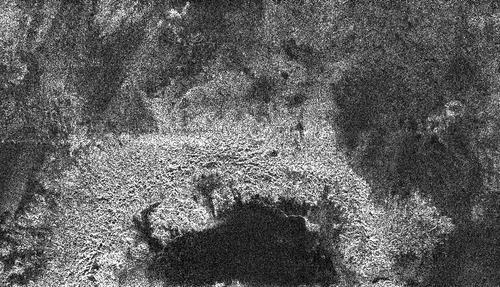 Radar-Bild von Titans Oberfläche