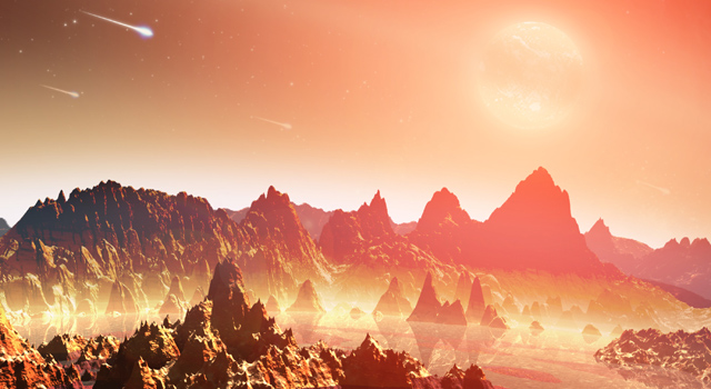 Diese künstlerische Darstellung zeigt einen jungen, hypothetischen Planeten um einen kühlen Stern.
