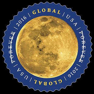Der Mond wird vom US Postal Service herausgegeben.