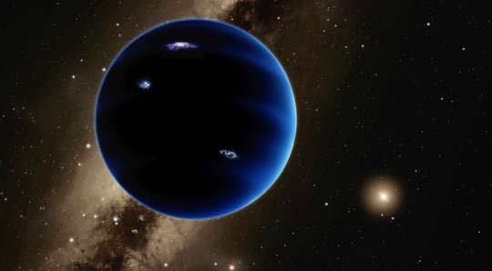 Künstlerische Darstellung von 'Planet Neun'.
