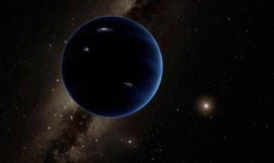 Künstlerische Darstellung des Planeten „Neun