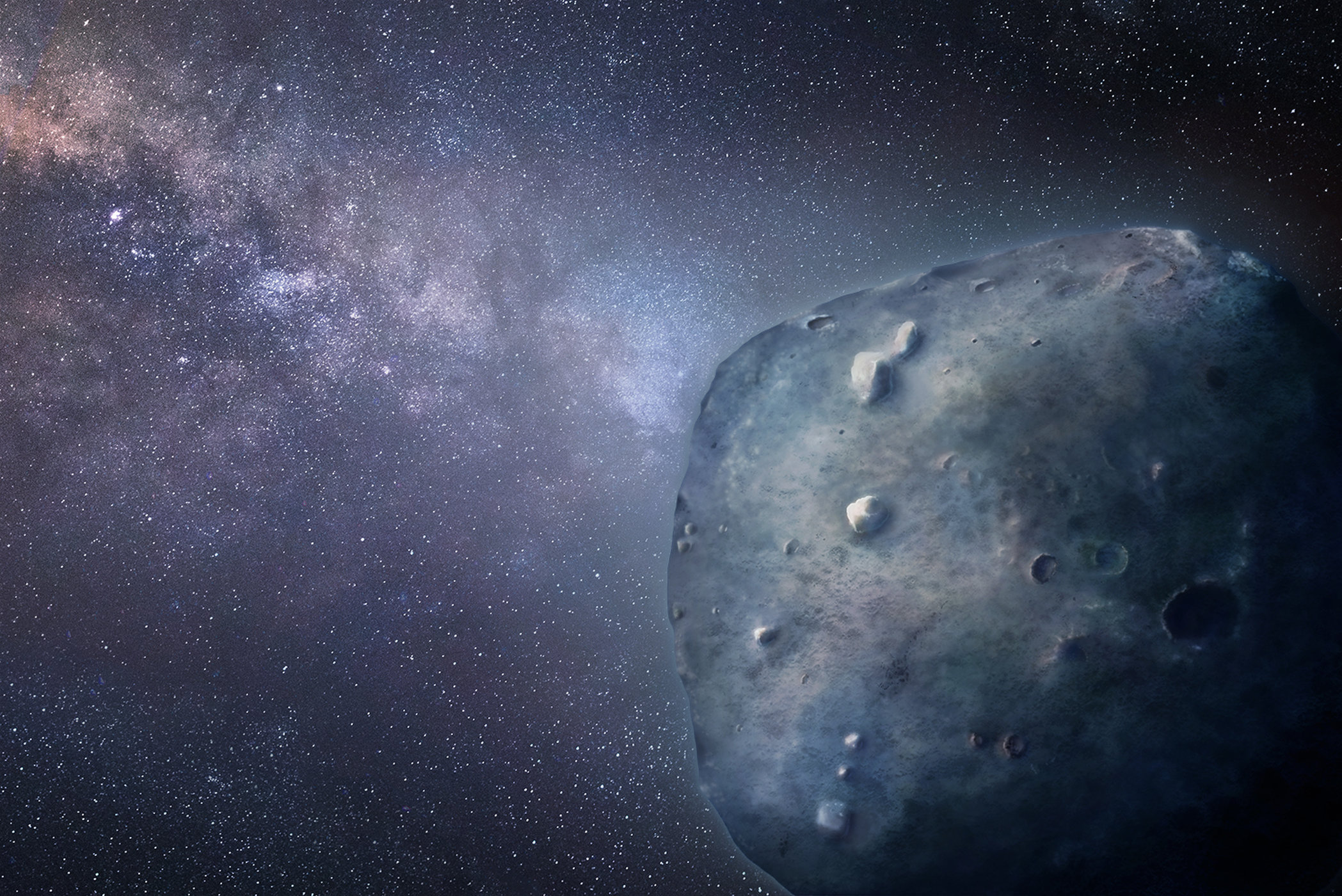 Künstlerische Darstellung des blauen Asteroiden 3200 Phaethon. Bild: Heather Roper/University of Arizona