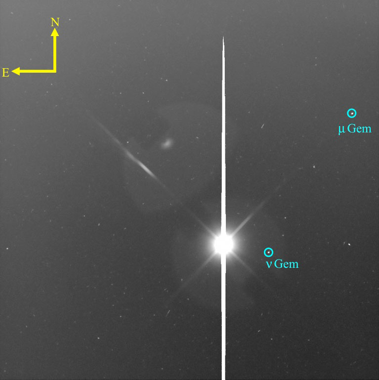 Der 900 Meter große Asteroid Ryugu, fotografiert von der Raumsonde Hayabues-2 aus einer Entfernung von 1.500 Kilometern. Bild: Bodenbeobachtungsteam: JAXA, Universität von Toyko, Kyoto Universität, Japan Spaceguard Association, Seoul National University.ONC-Team: JAXA, Universität Tokio, Kochi Universität, Rikkyo Universität, Nagoya Universität, Chiba Institut für Technologie, Meij