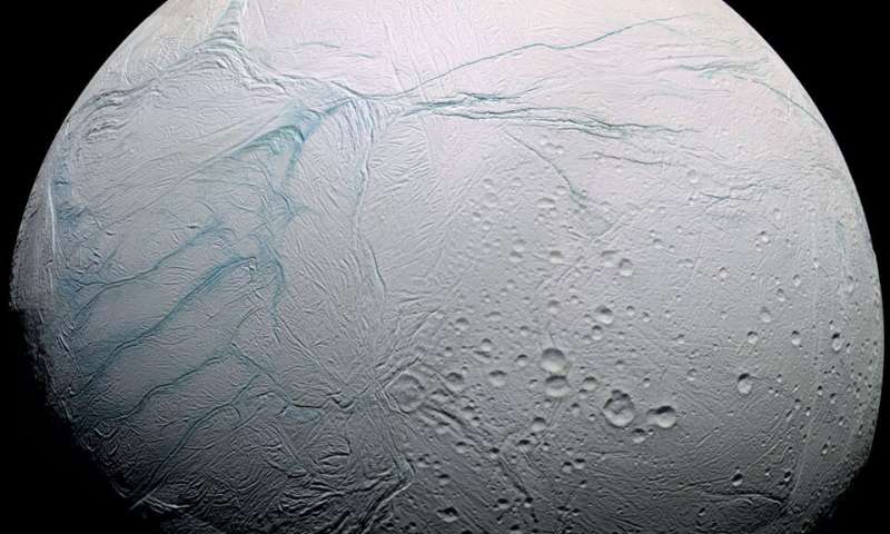 Saturnmond Enceladus. Credit: NASA/JPL/Space Science Institute