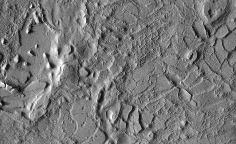 Der Lucus Planum Lavastrom auf dem Mars. Credit: NASA