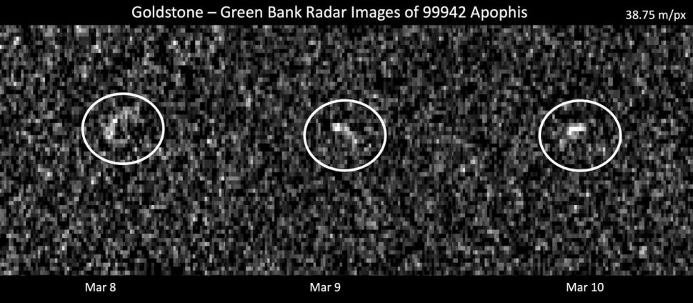 Asteroid Apophis. Credit: NASA/JPL-Caltech und NSF/AUI GBO.