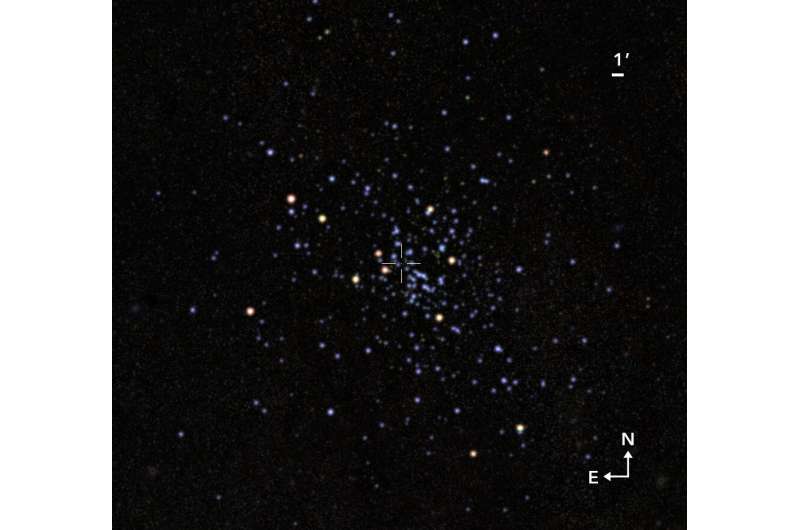 Ein auf Basis der Messungen bereinigtes Bild vom Sternhaufen Valparaiso 1. Credit: Gabriel Pérez Díaz, SMM (IAC).